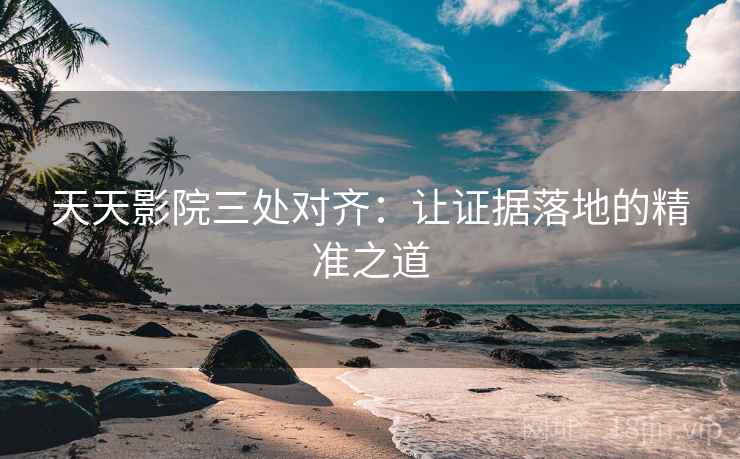 天天影院三处对齐：让证据落地的精准之道